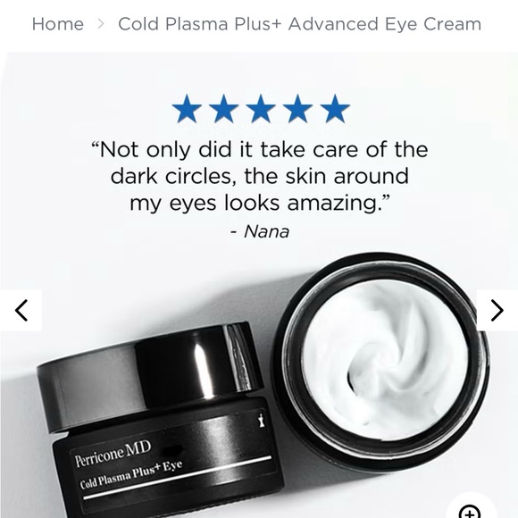 Perricone MD Other - Perricone MD Cold Plasma Plus+ Eye Cream‎ - Black, NWT .5 ounce